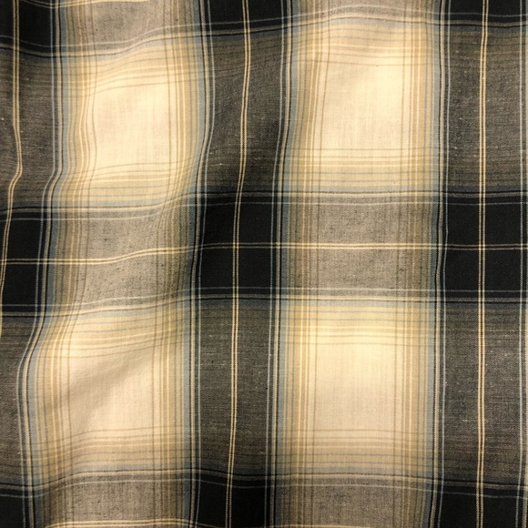 Mens Clear Water Outfitters Long Sleeve Medium Plaid Casual Dress Shirt - Picture 4 of 5